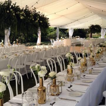 wedding reception marquee by event marquees | © event marquees